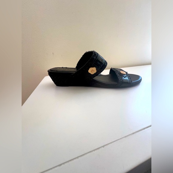 Eric Javits Shoes - Eric Javits Black Wedge Shoes with Comfort Design